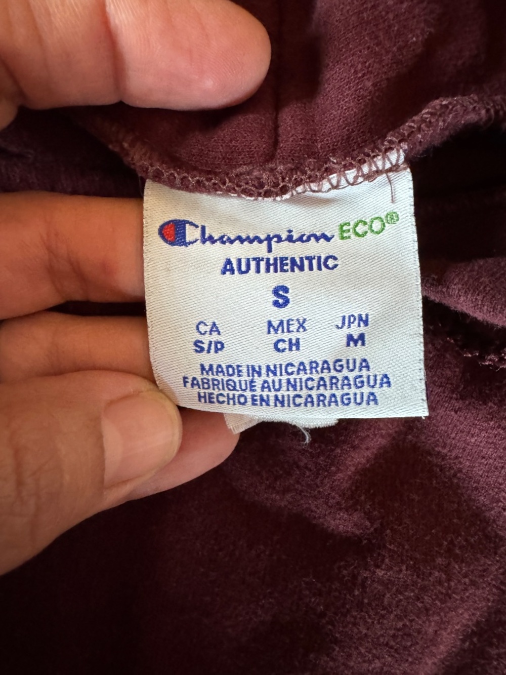 Texas A&M Champion Maroon White Lettering Hoodie Size S - Picture 6 of 9
